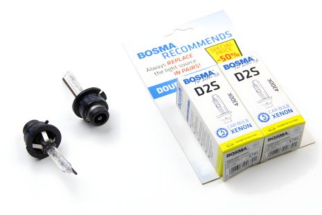 Лампа ксенонова D2S XENON 85V 35W P32D-2 4300K Набір з 2 штук, BOSMA (6791D) Лампа ксенонова D2S XENON 85V 35W P32D-2 4300K Набір з 2 штук, BOSMA (6791D)