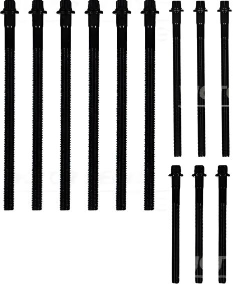 Комплект болтов ГБЦ (12 шт) 6+3+3, VICTOR REINZ (143231401)