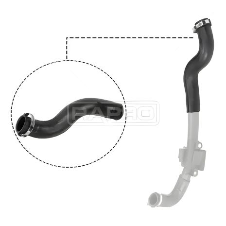 Патрубок интеркулера для Kangoo 1.5dCi 08-, RAPRO (12501)