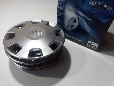 Ковпаки SJS (Туреччина), 14" 207 Opel (к-т 4 шт) з емблемою на вибір