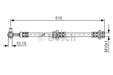 Шланг тормозной NISSAN X-Trail T30, BOSCH (1987476376)