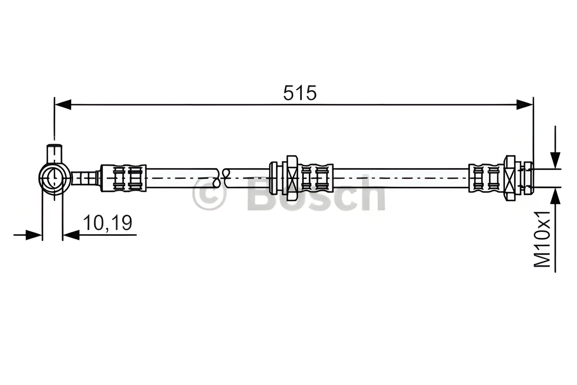 Шланг тормозной NISSAN X-Trail T30, BOSCH (1987476376) Шланг тормозной NISSAN X-Trail T30, BOSCH (1987476376)