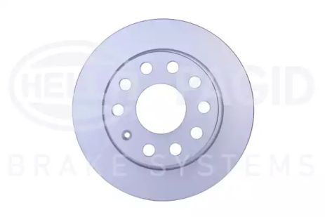 Диск тормозной задний 255mm Audi A3/A4/A6 05-// VW Caddy III/Eos/Golf V,Skoda Octavia 04-, HELLA PAG