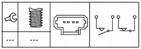 Выключатель датчик стоп сигнала NISSAN NV250, OPEL MOVANO, RENAULT KANGOO, MEGANE II, HELLA (6DD008622811)