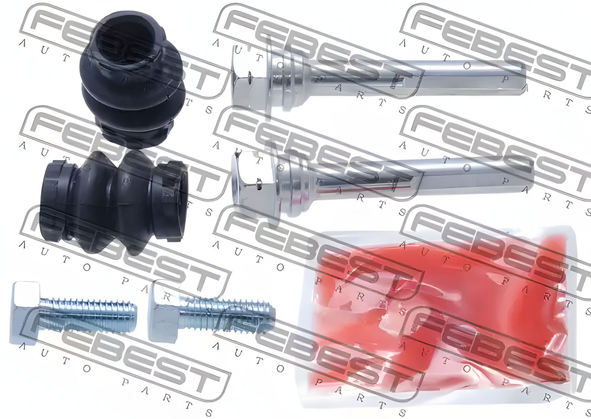 Комплект направляючих заднього супорта для Duster/Kangoo/Note 05-, FEBEST (0274K12EFKIT) Комплект направляючих заднього супорта для Duster/Kangoo/Note 05-, FEBEST (0274K12EFKIT)