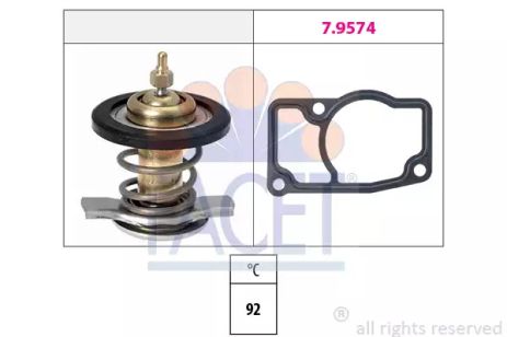 Термостат Opel Astra G/Vectra C/Saab 9-3/9-5 2.0/2.2 DTI 02-(92C), FACET (78607)