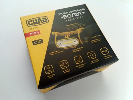 Налобный фонарь СИЛА (900505) VOLT с сенсором