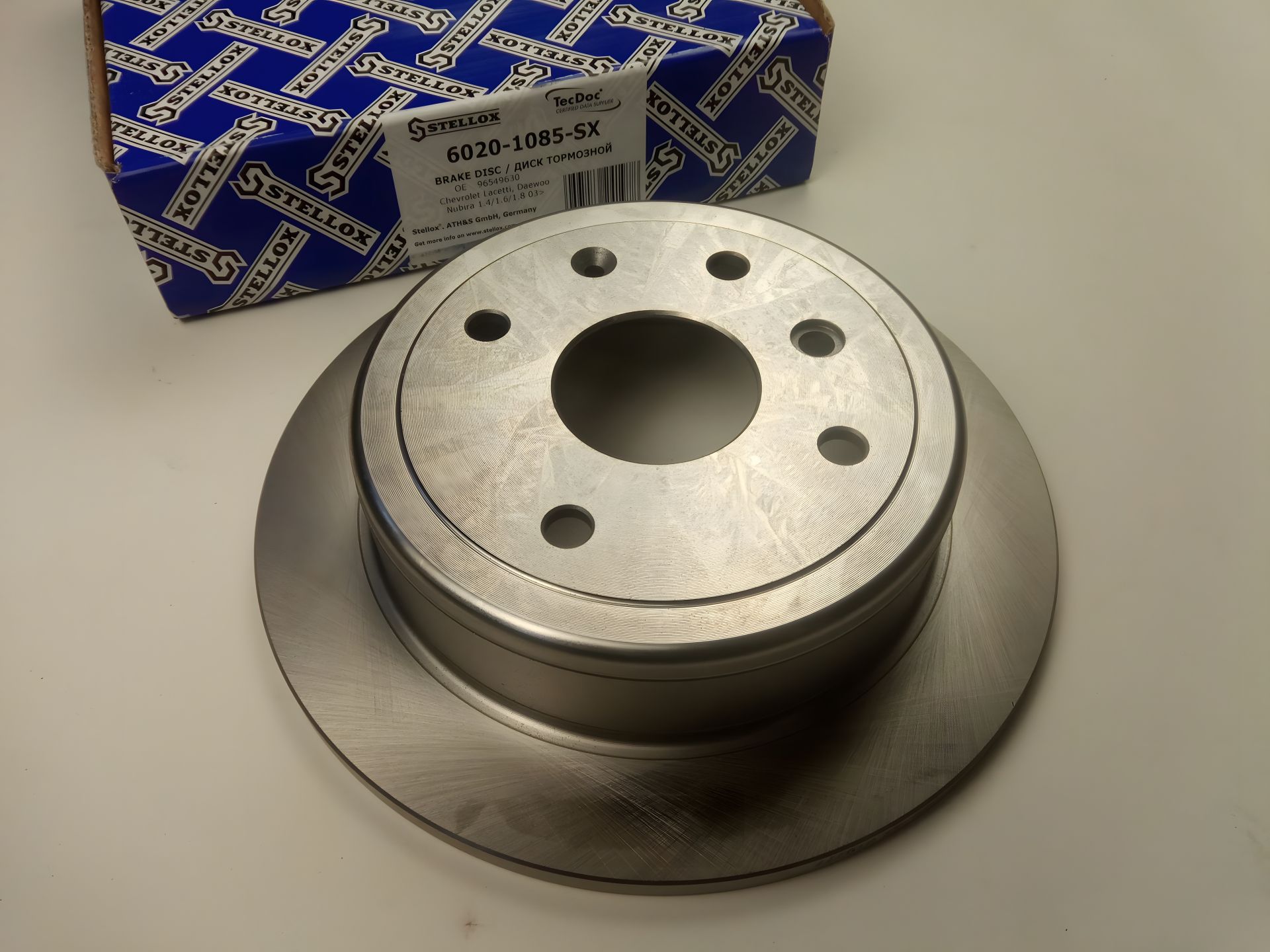 Гальмівний диск задній Lacetti, Stellox (6020.1085-SX) 1 шт. (96549630) Гальмівний диск задній Lacetti, Stellox (6020.1085-SX) 1 шт. (96549630)