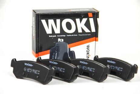 Задние тормозные колодки для Chevrolet Lacetti 05-(akebono), WOKING (P1148300)