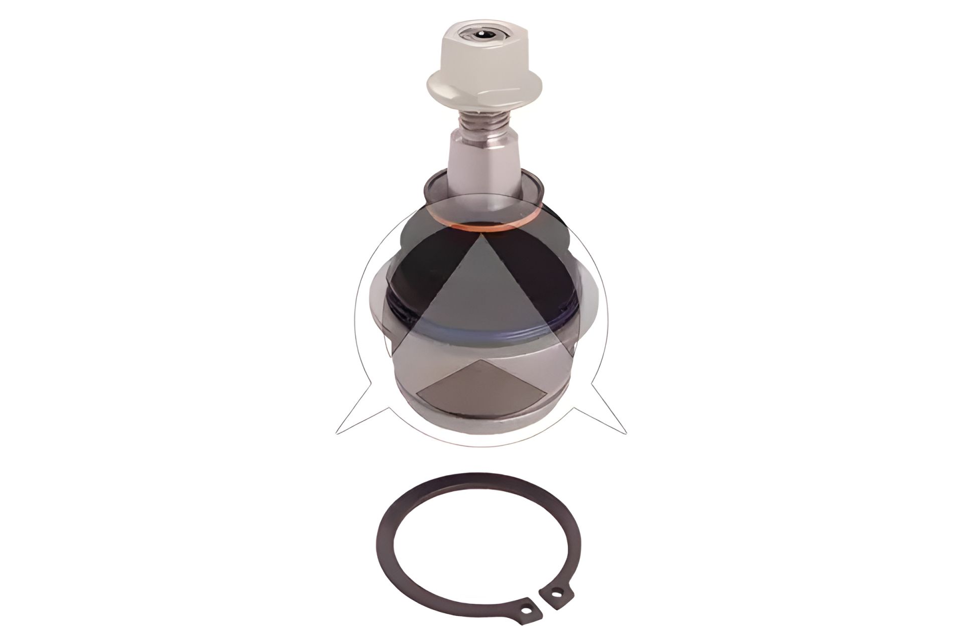 Опора кульова SIDEM (19384) для Fiat Freemont 11-, передня, знизу Опора кульова SIDEM (19384) для Fiat Freemont 11-, передня, знизу