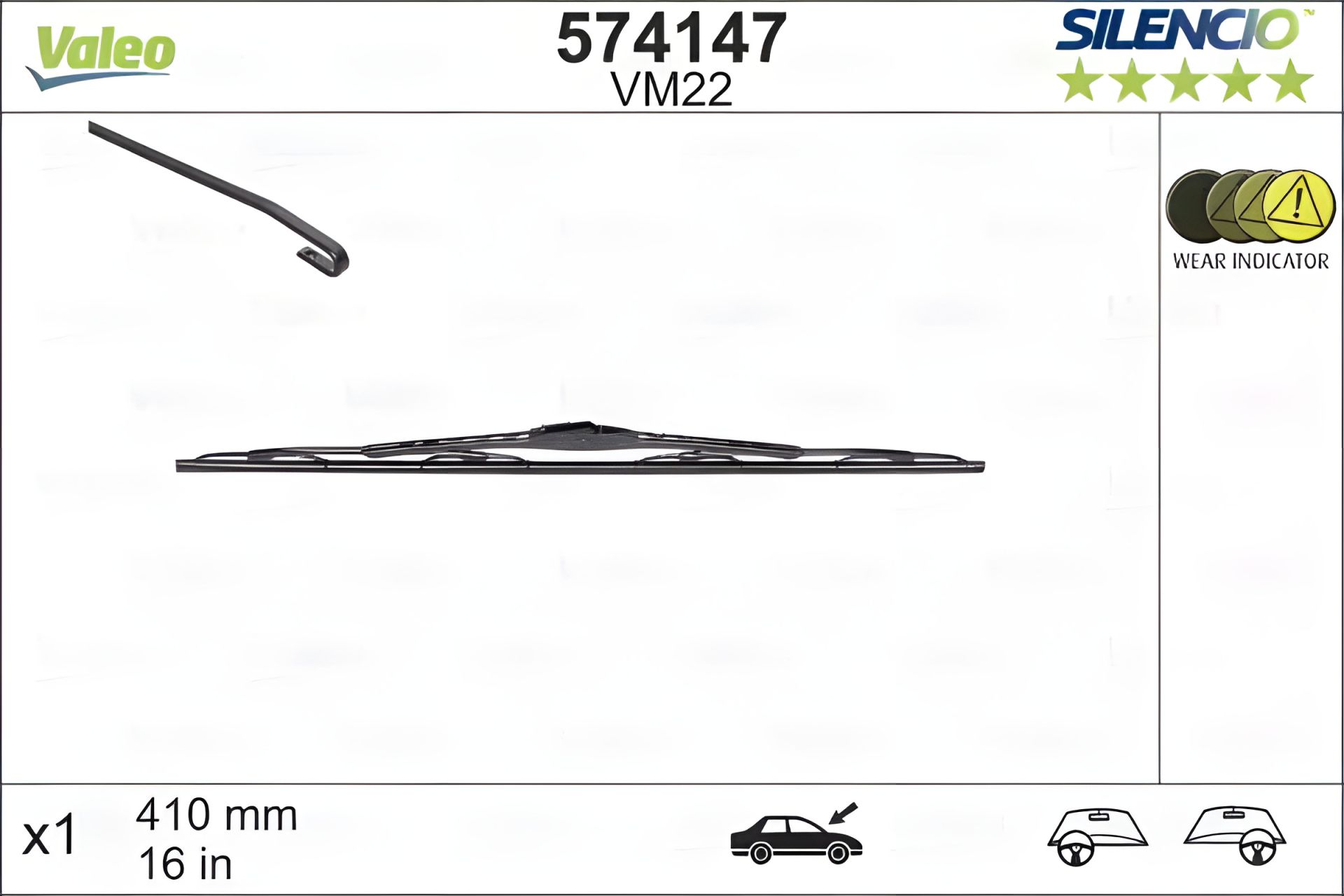 ΠΠ°ΡΠΊΠ°ΡΠ½Π° ΡΡΡΠΊΠ° ΡΠΊΠ»ΠΎΠΎΡΠΈΡΠ½ΠΈΠΊΠ° Valeo Silencio Performance 400 ΠΌΠΌ (16), VALEO (574147) ΠΠ°ΡΠΊΠ°ΡΠ½Π° ΡΡΡΠΊΠ° ΡΠΊΠ»ΠΎΠΎΡΠΈΡΠ½ΠΈΠΊΠ° Valeo Silencio Performance 400 ΠΌΠΌ (16), VALEO (574147)
