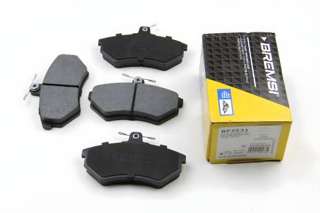 Передні колодки гальмівні Caddy II/Golf IV 91-06 (TRW), Bremsi (BP2531)