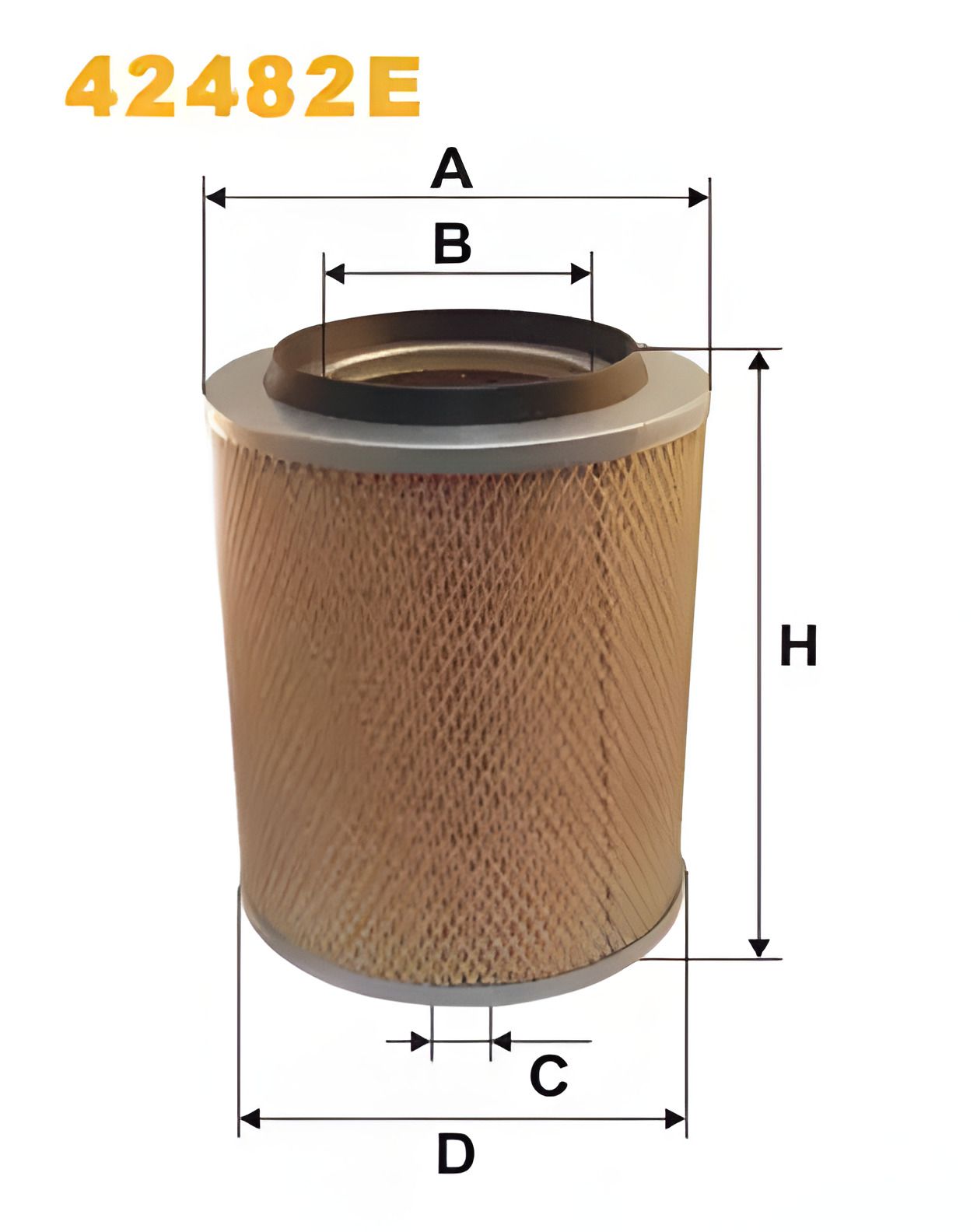 Воздушный фильтр для MERCEDES-BENZ T2/LN1 от WIX FILTERS (42482E) Воздушный фильтр для MERCEDES-BENZ T2/LN1 от WIX FILTERS (42482E)