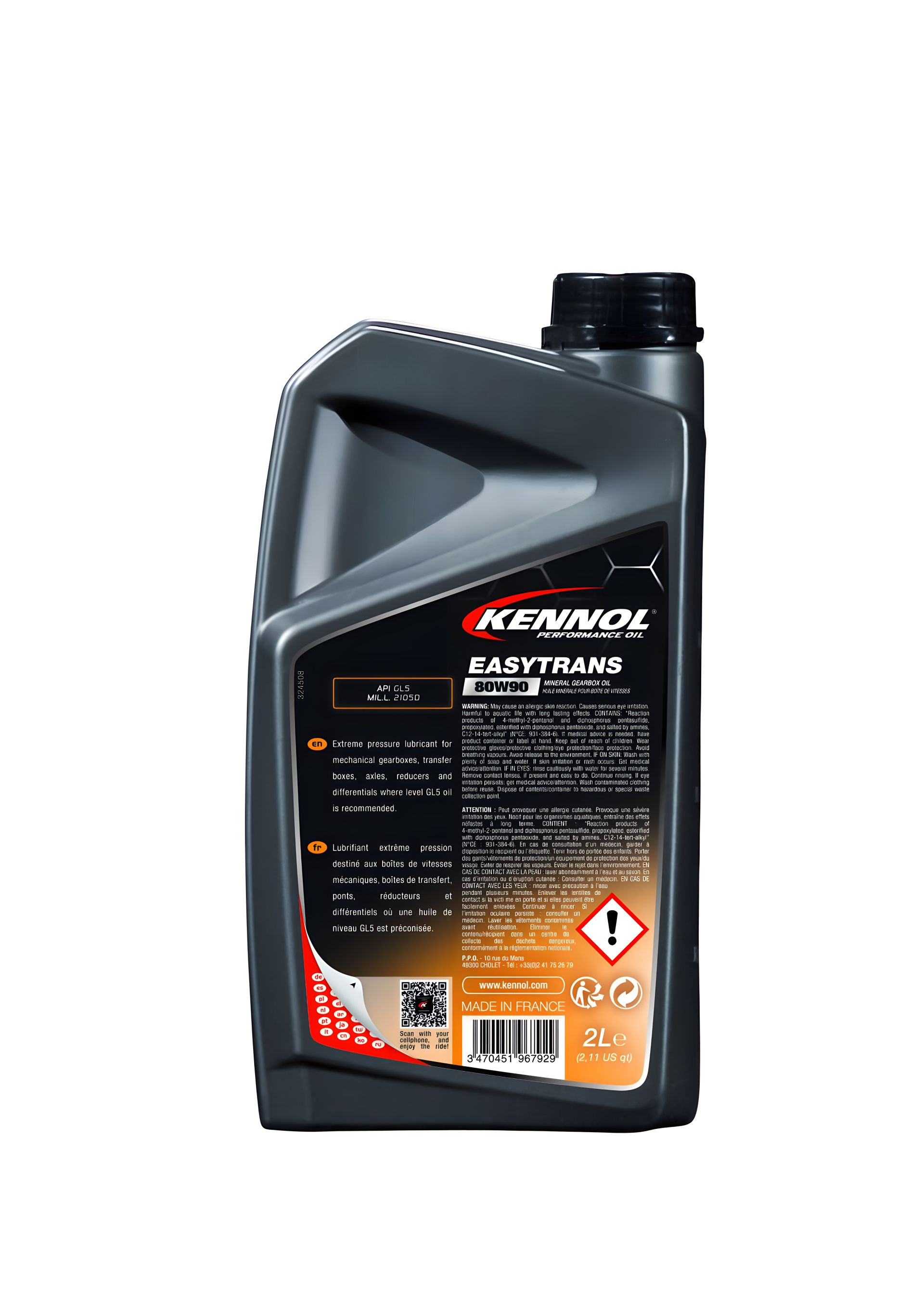 Трансмиссионное масло KENNOL EASYTRANS 80W90 (2L), KENNOL (196792) Трансмиссионное масло KENNOL EASYTRANS 80W90 (2L), KENNOL (196792)