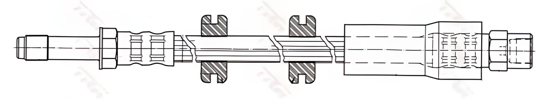 Гальмівний шланг MB V-Class Vito, TRW (PHB446) Гальмівний шланг MB V-Class Vito, TRW (PHB446)