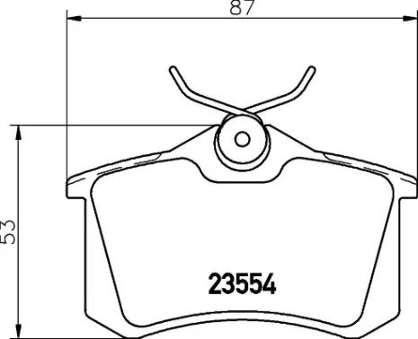 Колодки задні гальмівні citroen berlingo lll, jumpy lll. renault kangoo, HELLA PAGID (8DB355017711)