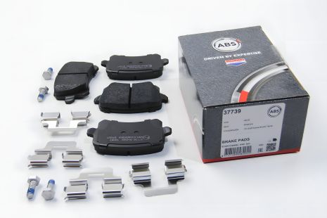 Гальмівні задні колодки Caddy III/Golf V/Audi A4 03-, A.B.S. (37739) Гальмівні задні колодки Caddy III/Golf V/Audi A4 03-, A.B.S. (37739)