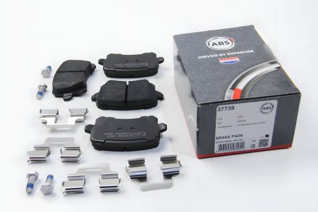 Гальмівні задні колодки Caddy III/Golf V/Audi A4 03-, A.B.S. (37739) Гальмівні задні колодки Caddy III/Golf V/Audi A4 03-, A.B.S. (37739)