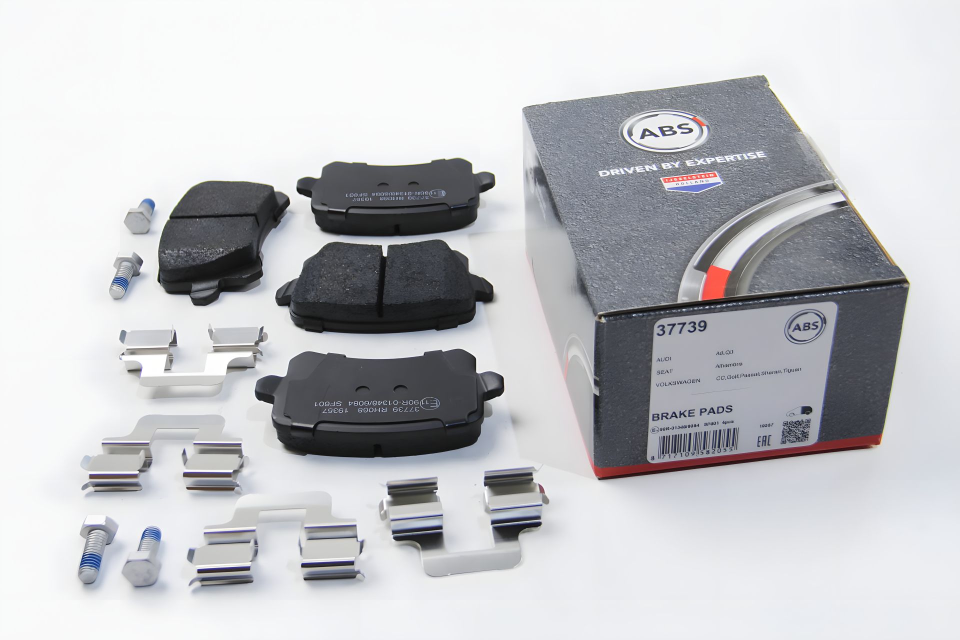 Гальмівні задні колодки Caddy III/Golf V/Audi A4 03-, A.B.S. (37739) Гальмівні задні колодки Caddy III/Golf V/Audi A4 03-, A.B.S. (37739)