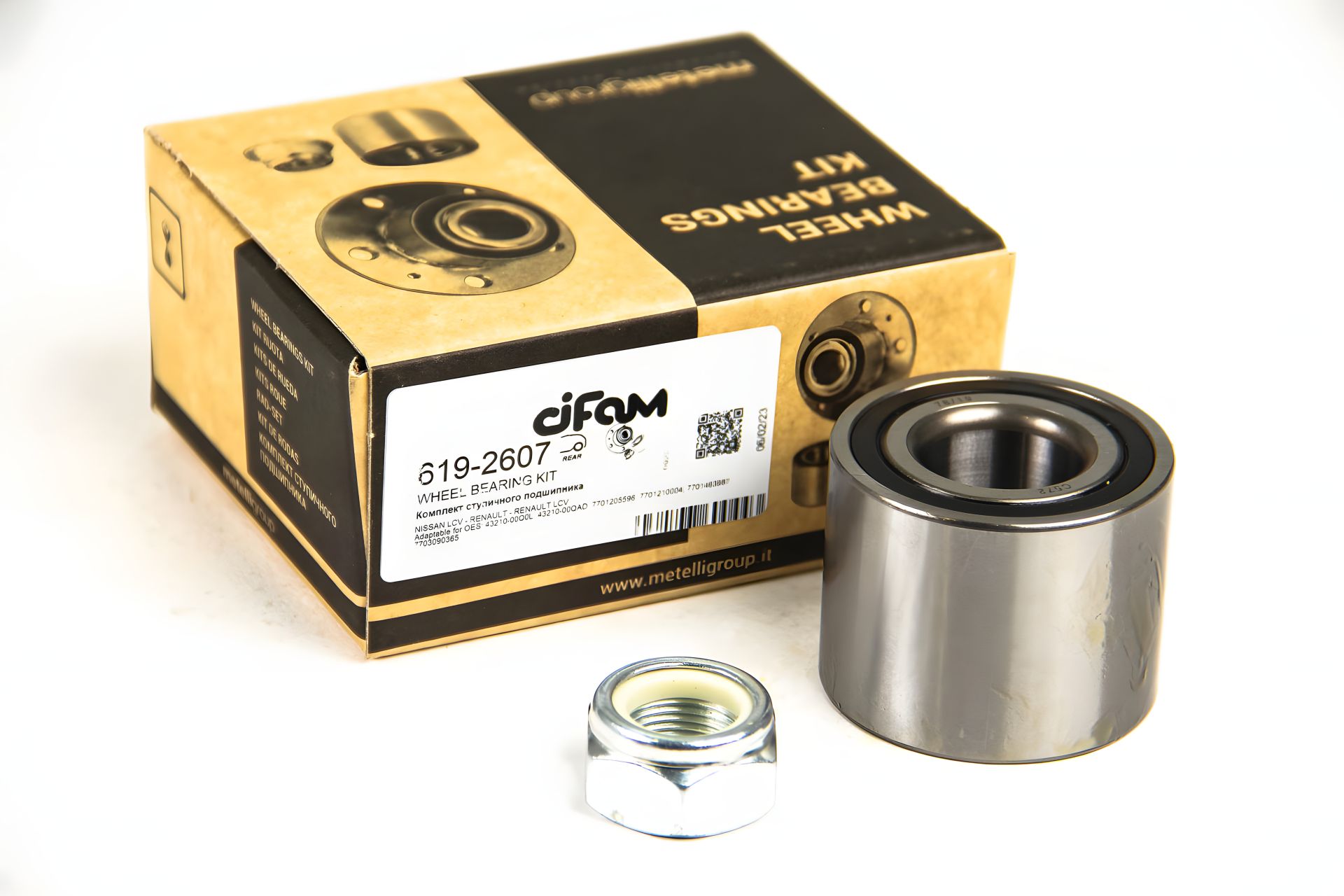 Підшипник маточини задньої Renault Kangoo 98- (-ABS), CIFAM (6192607) Підшипник маточини задньої Renault Kangoo 98- (-ABS), CIFAM (6192607)