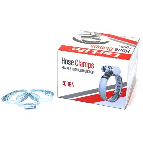 Оцинковані хомути CarLife 40-60/W1. 9х0.67 мм. 100 шт.