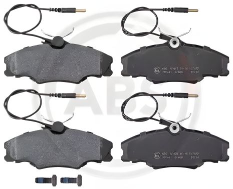 Передні гальмівні колодки 406 95-04 (TRW) (36976) A.B.S.