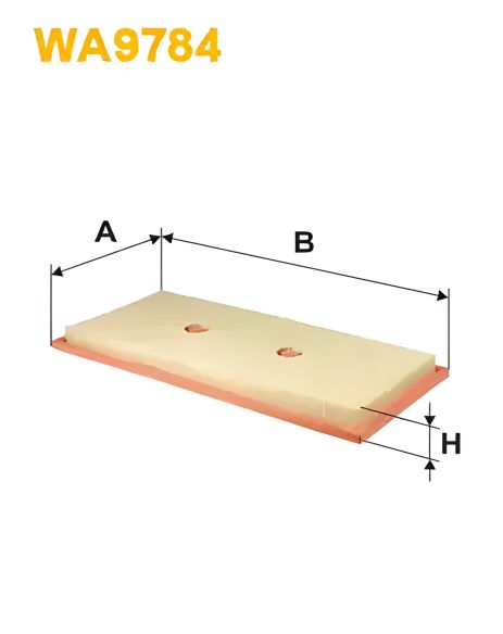 Повітряний фільтр MERCEDES-BENZ M-CLASS, WIX FILTERS (WA9784) Повітряний фільтр MERCEDES-BENZ M-CLASS, WIX FILTERS (WA9784)