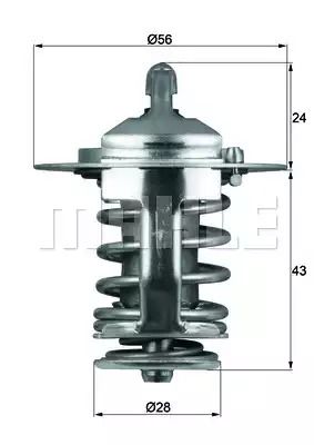 Термостат Behr 6.324.82 MITSUBISHI/ NISSAN/ TOYOTA, MAHLE/KNECHT (TX7082) Термостат Behr 6.324.82 MITSUBISHI/ NISSAN/ TOYOTA, MAHLE/KNECHT (TX7082)
