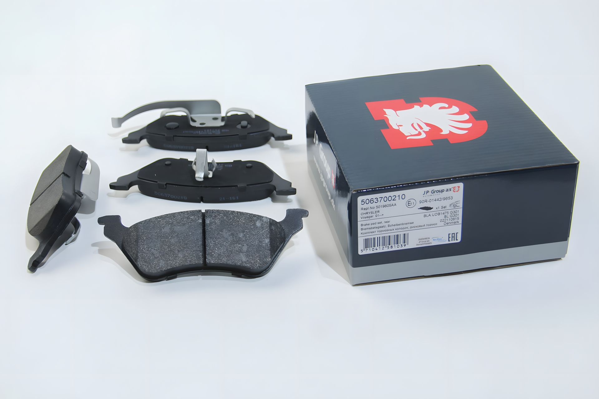 Задні гальмівні колодки Voyager/Cherokee 2.4-3.8 95-, JP Group (5063700210) Задні гальмівні колодки Voyager/Cherokee 2.4-3.8 95-, JP Group (5063700210)