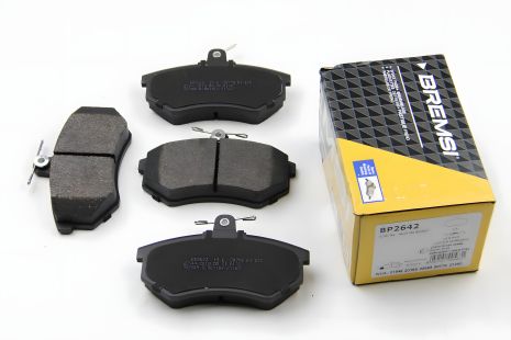 Передние тормозные колодки Audi 80/100/A4 78-00 (TRW) без датчика, Bremsi (BP2642) Передние тормозные колодки Audi 80/100/A4 78-00 (TRW) без датчика, Bremsi (BP2642)