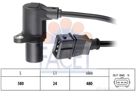 Датчик колінвала VW Passat / Audi A4 1.6/1.8 93-05, FACET (90297) Датчик колінвала VW Passat / Audi A4 1.6/1.8 93-05, FACET (90297)