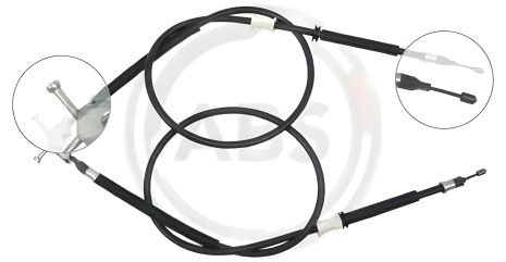Ручной тормоз задний трос Astra/ Zafira 99-05 (барабан), ABS (K17282)