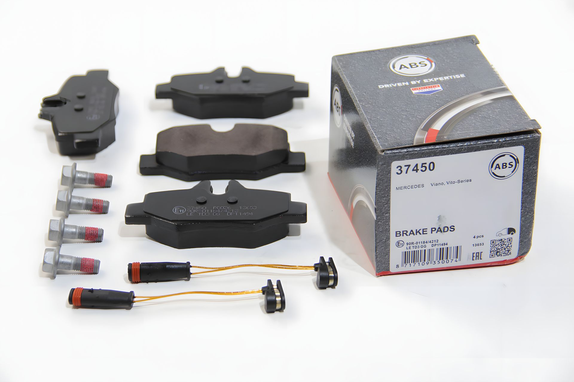 Задні гальмівні колодки для Viano W639, A.B.S. (37450) Задні гальмівні колодки для Viano W639, A.B.S. (37450)