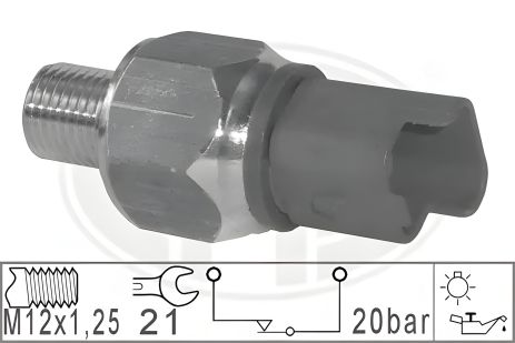 Датчик тиску оливи CITROËN C4, PEUGEOT 206+, PEUGEOT 307, ERA (330801)