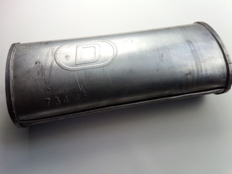 Універсальний плоский глушник DM (D.734/45) 400*170*100*D 45 мм