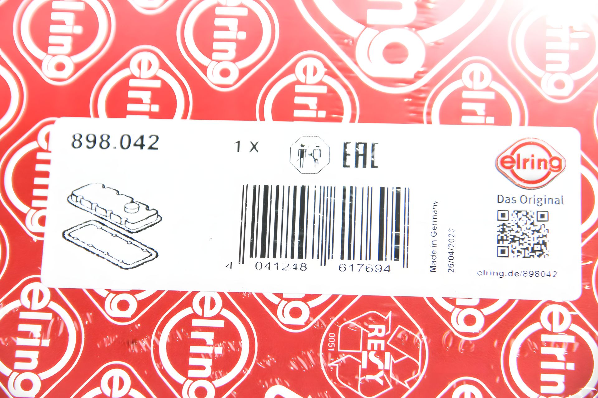 Прокладка клапанной крышки VAG 1,4TFSI 2012- от ELRING (898042) Прокладка клапанной крышки VAG 1,4TFSI 2012- от ELRING (898042)