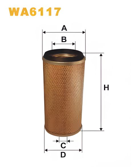 Повітряний фільтр LAND ROVER, LDV SHERPA, DAF 400-Serie, WIX FILTERS (WA6117) Повітряний фільтр LAND ROVER, LDV SHERPA, DAF 400-Serie, WIX FILTERS (WA6117)