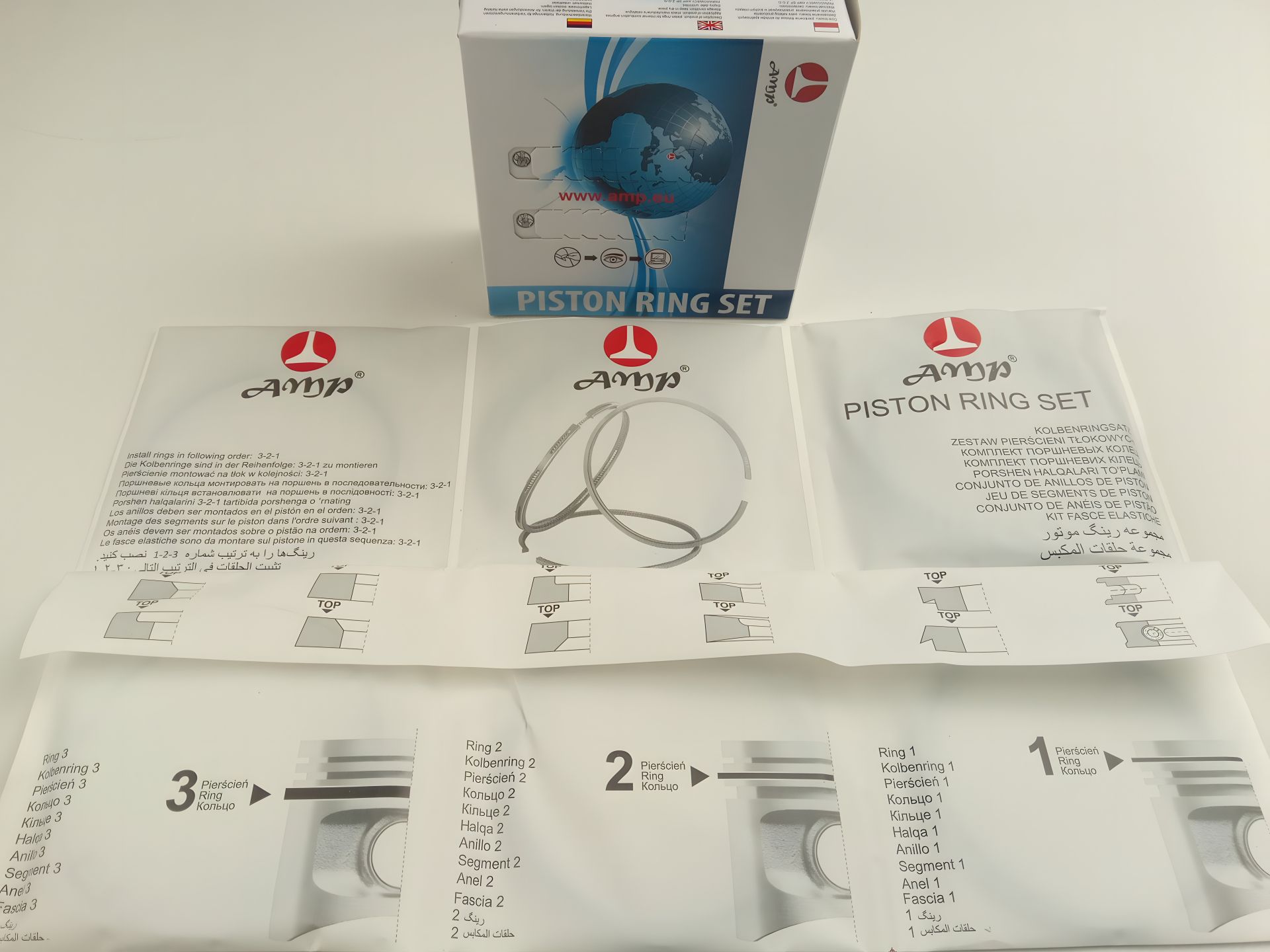 Кольца AMP 80,0 (PR-LAD-44-2803-100) цельные/чугунные (21011-1000100-23) Кольца AMP 80,0 (PR-LAD-44-2803-100) цельные/чугунные (21011-1000100-23)