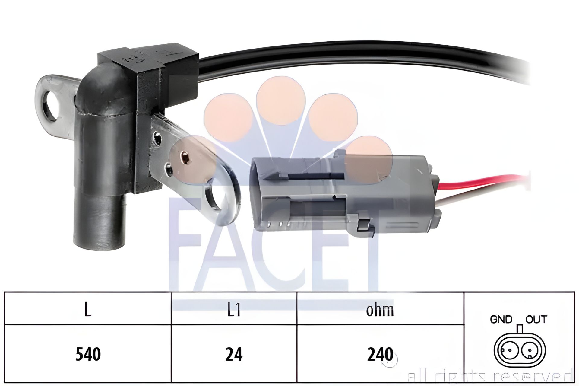 Датчик колінвала Renault 19, 21, 25, CLIO I, LAGUNA I ,MEGANE 1.2-3.0 84-, FACET (90016) Датчик колінвала Renault 19, 21, 25, CLIO I, LAGUNA I ,MEGANE 1.2-3.0 84-, FACET (90016)
