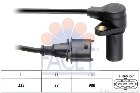 Датчик колінвала Opel Astra G/H 1.7CDTI 03-10, FACET (90326) Датчик колінвала Opel Astra G/H 1.7CDTI 03-10, FACET (90326)