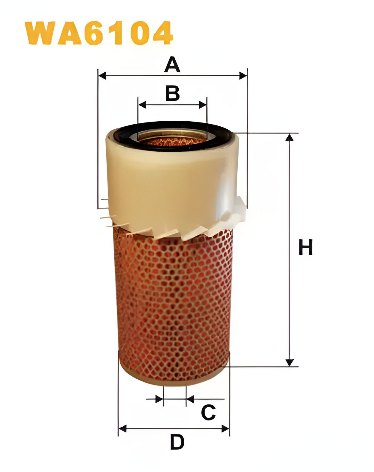Фильтр воздушный HYUNDAI GALLOPER, MITSUBISHI GALLOPER, WIX FILTERS (WA6104) Фильтр воздушный HYUNDAI GALLOPER, MITSUBISHI GALLOPER, WIX FILTERS (WA6104)