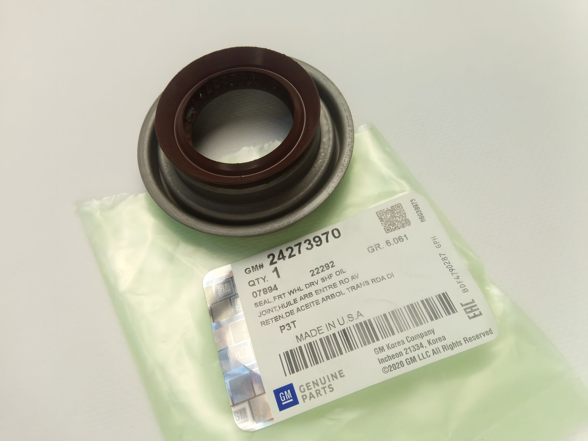 Сальник правої півосі для Aveo T300/Cruze/Epica/Captiva АКПП "GM" (24260763) (24273970) Сальник правої півосі для Aveo T300/Cruze/Epica/Captiva АКПП "GM" (24260763) (24273970)