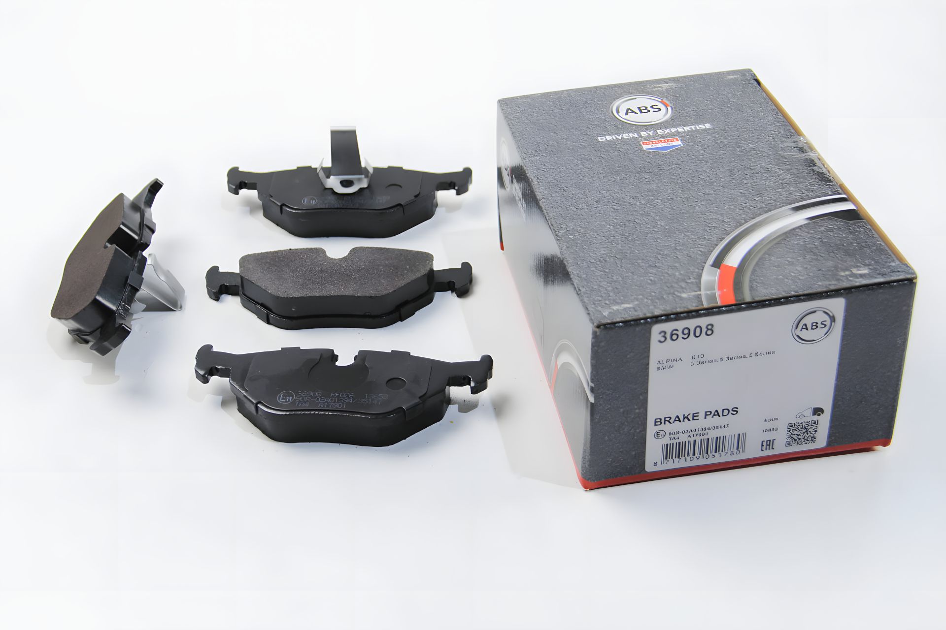 Гальмівні задні колодки BMW 5 (E39) 96-03, A.B.S. (36908) Гальмівні задні колодки BMW 5 (E39) 96-03, A.B.S. (36908)