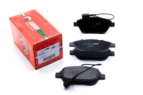 Колодки передние тормозные Berlingo/Partner 01-/Doblo 03- (137x57.3x19)(с датчиком), GOODREM (RM1090 Колодки передние тормозные Berlingo/Partner 01-/Doblo 03- (137x57.3x19)(с датчиком), GOODREM (RM1090