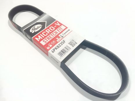 Струмковий ремінь генератора ВАЗ 2190, виробник Gates (6PK823SF) (1118-1041020-07) Струмковий ремінь генератора ВАЗ 2190, виробник Gates (6PK823SF) (1118-1041020-07)