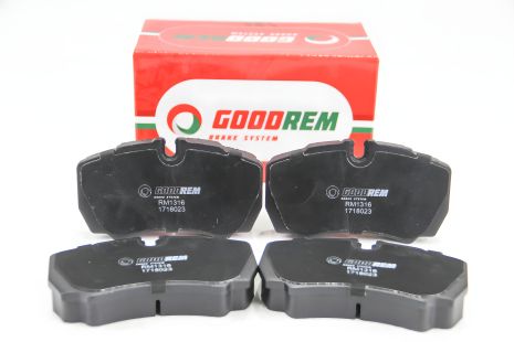 Задні гальмівні колодки Daily/Transit 06-, GOODREM (RM1316) Задні гальмівні колодки Daily/Transit 06-, GOODREM (RM1316)