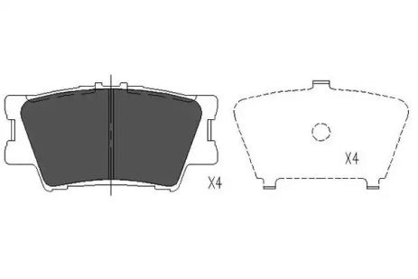 Колодки задние тормозные Camry/Rav 4 06-, KAVO PARTS (KBP9086)