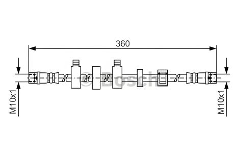Гальмівний шланг BOSCH для VW T4 \\FL \\99-03 (1987481538)