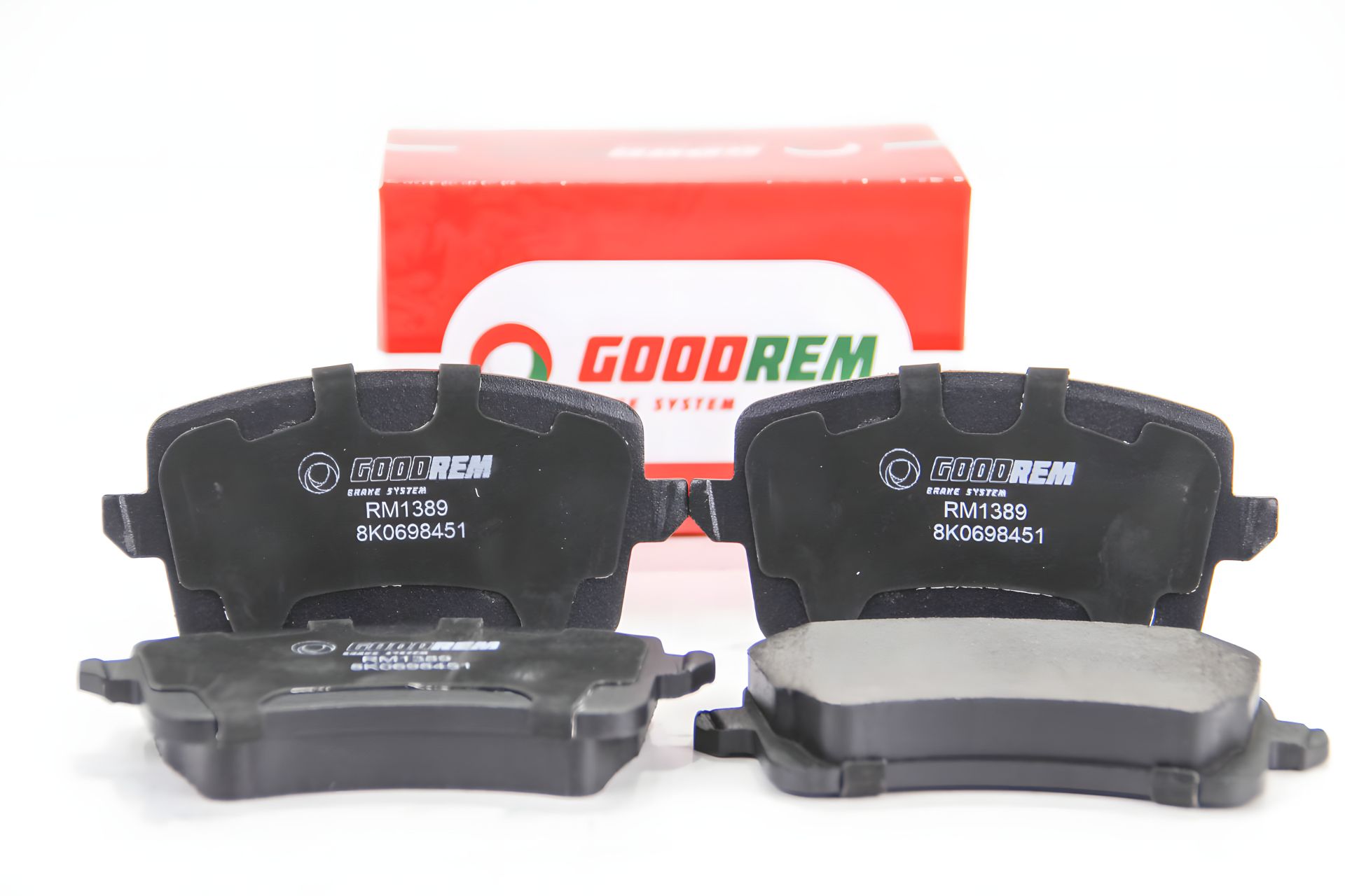 Гальмівні задні колодки A4 07-/Q5 12- (ATE), GOODREM (RM1389) Гальмівні задні колодки A4 07-/Q5 12- (ATE), GOODREM (RM1389)