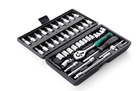 Набор инструментов СИЛА (252046), 72Т трещетка + 46 насадок